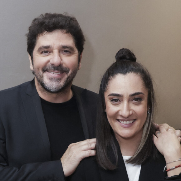 Exclusif - Patrick Fiori, Julia Guez - Hommage à Daniel Lévi lors d'un gala au théâtre Mogador à Paris. Le 7 novembre 2022. © Jack Tribeca / Bestimage
