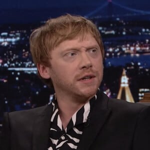 Rupert Grint sur le plateau de l'émission "The Tonight Show Starring Jimmy Fallon" à New York.