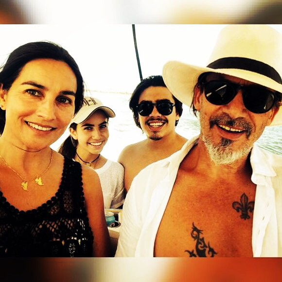 Florent Pagny, Azucena et leurs deux enfants, Aël et Inca
