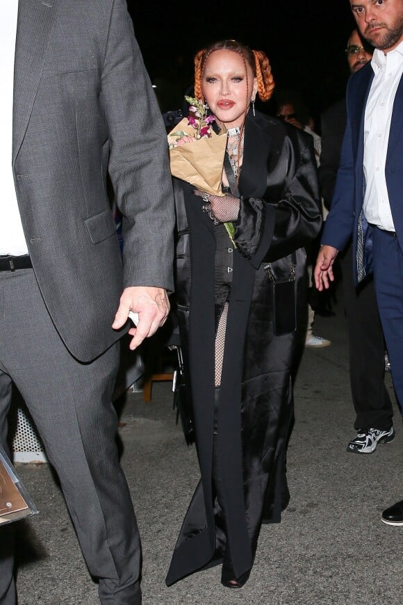 Exclusif - Madonna à l'after-party au club "Delilah" lors de la 65ème édition de la cérémonie des "Grammy Awards" à Los Angeles, le 5 février 2023.