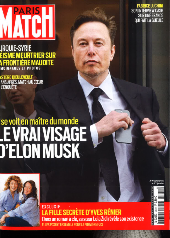 Couverture du nouveau numéro de "Paris Match" paru le 9 février 2023