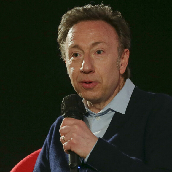 Stéphane Bern donne une conférence sur "La royauté et les séries" lors du Series Mania Festival à Lille le 22 mars 2022. © Stéphane Vansteenkiste/Bestimage