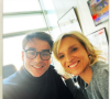 Julian Bugier et Valérie Heurtel en coulisses du JT de 13h de France 2 - Instagram