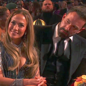 Ben Affleck et Jennifer Lopez lors des Grammy Awards à Los Angeles le 5 février 2023