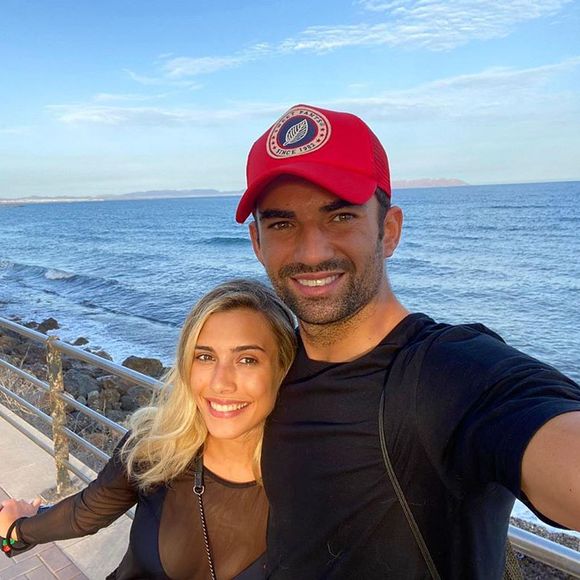 Enzo Zidane, fils aîné de Zinédine Zidane, et Karen Goncalves.