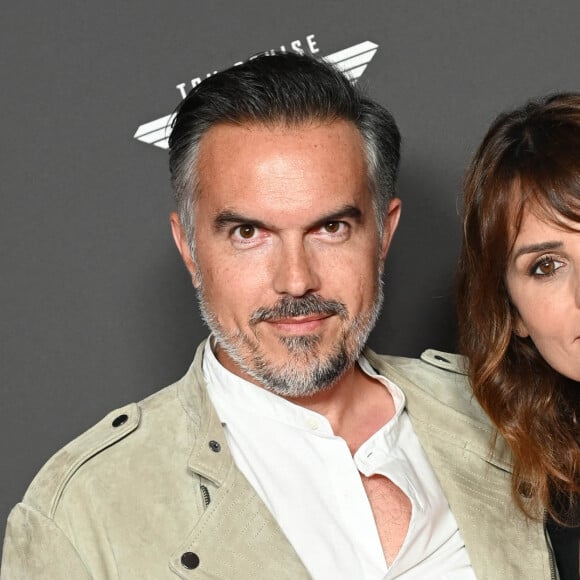 Faustine Bollaert et son mari Maxime Chattam - Avant-première du film "Top Gun Maverick" à l'UGC Normandie à Paris le 19 mai 2022. © Coadic Guirec/Bestimage