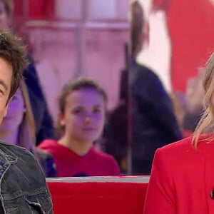 Exclusif - Patrick Bruel, Amanda Sthers - Enregistrement de l'émission "Vivement Dimanche", présentée par M.Drucker, et diffusée le 6 janvier sur France 2. Le 17 décembre 2018 © Guillaume Gaffiot / Bestimage 