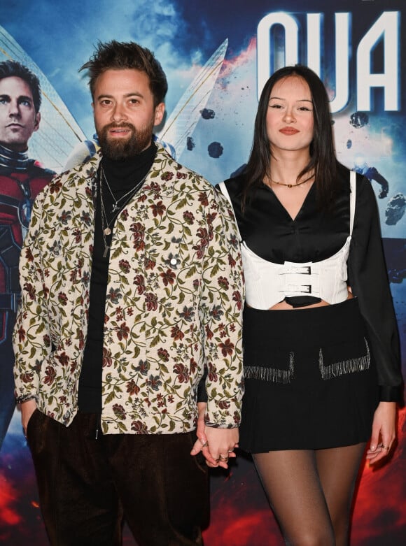 Nino Arial et sa compagne Ines Faillant - Première du film "Ant-Man et la Guêpe Quantumania" au cinéma Le Grand Rex à Paris le 14 février 2023. © Coadic Guirec/Bestimage