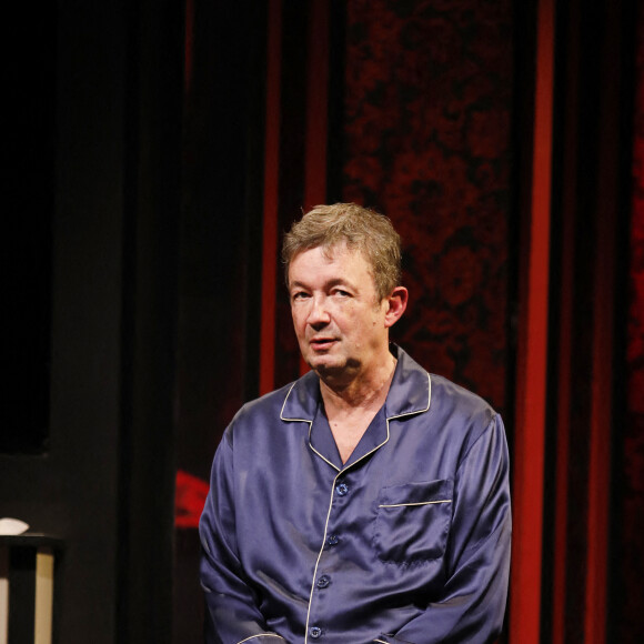 Filage de la pièce de théâtre "Ave César" avec Fréderic Bouraly mise en scène de Eric Laugerias au théâtre Rive Gauche à Paris, France, le 16 Janvier 2023. © Denis Guignebourg/BestImage