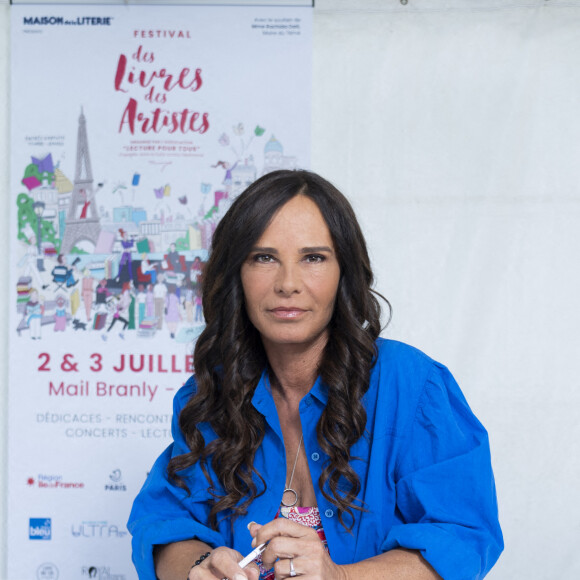 Exclusif - Nathalie Marquay-Pernaut - Festival des Livres et des Artistes organisé par l'association "Lecture pour Tous" engagée dans la lutte contre l'illettrisme au Mail Branly à Paris le 3 juillet 2022. © Pierre Perusseau / Jack Tribeca / Bestimage
