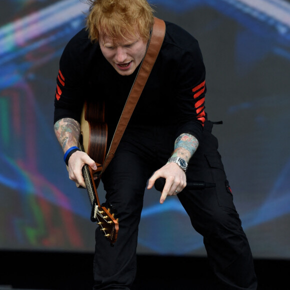 Ed Sheeran en concert au Radio 1 Big Weekend à Coventry, Royaume Uni, le 28 mai 2022. 