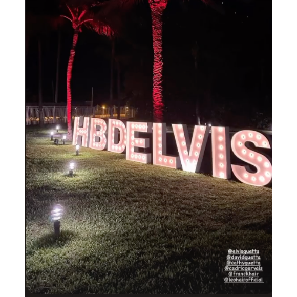 Retrouvailles de Cathy et David Guetta lors de l'anniversaire de leur fils Elvis à Miami.