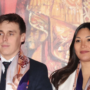 Louis Ducruet et sa femme Marie (enceinte) - Arrivées lors du 45ème Festival International du Cirque de Monte Carlo sous le chapiteau Fontvieille à Monaco le 20 janvier 2023. © Claudia Albuquerque/Bestimage 