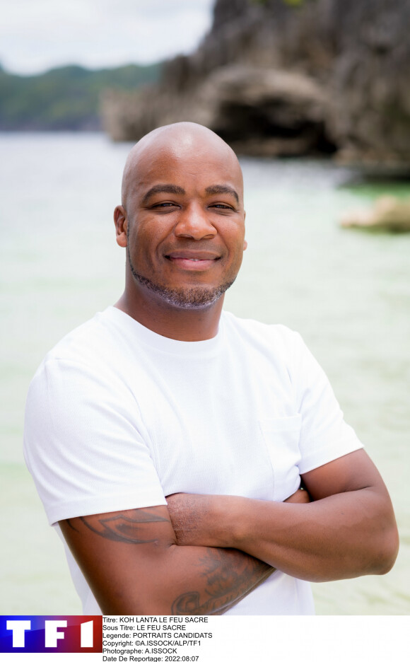 Portrait du candidat Rudy dans "Koh-Lanta, le Feu sacré". ©A.ISSOCK/ALP/TF1