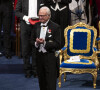 Lauréat du prix Nobel Morten Meldal (chimie) et le roi Carl XVI Gustav de Suède - La cérémonie annuelle de remise du prix Nobel au Concert Hall de Stockholm, Suède, le 10 décembre 2022. 