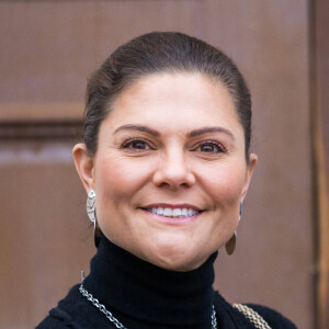 La princesse Victoria de Suède lors du séminaire de la Folke Bernadotte Academy (Folke Bernadotteakademin) au palais Rosenberg à Stockholm, Suède, le 23 janvier 2023. 