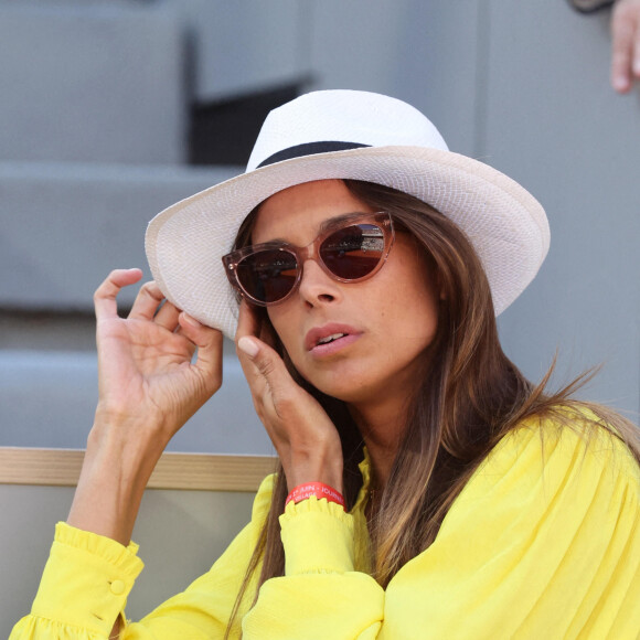 Marine Lorphelin (Miss France 2013) - Célébrités dans les tribunes des internationaux de France de Roland Garros à Paris le 1er juin 2022. © Cyril Moreau - Dominique Jacovides/Bestimage