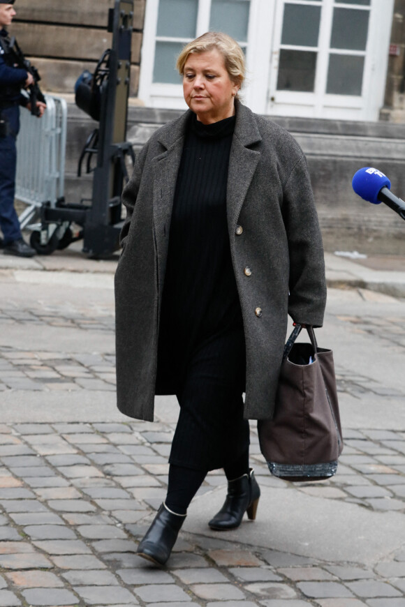 Céline Lasek, l'avocate de Pierre Palmade, arrive à la Cour d'appel de Paris le 24 février 2023. © Christophe Clovis/Bestimage