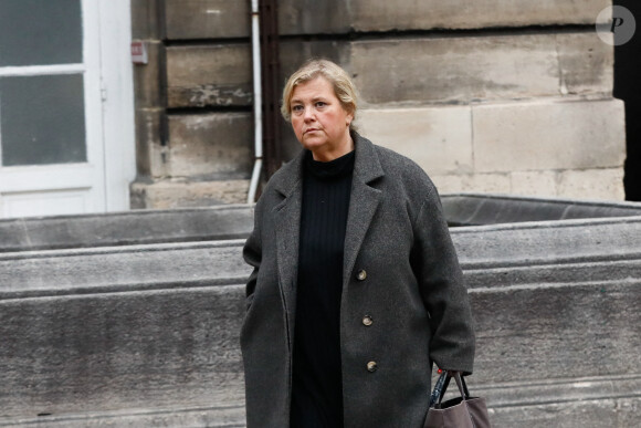 Céline Lasek, l'avocate de Pierre Palmade, arrive à la Cour d'appel de Paris le 24 février 2023. © Christophe Clovis/Bestimage