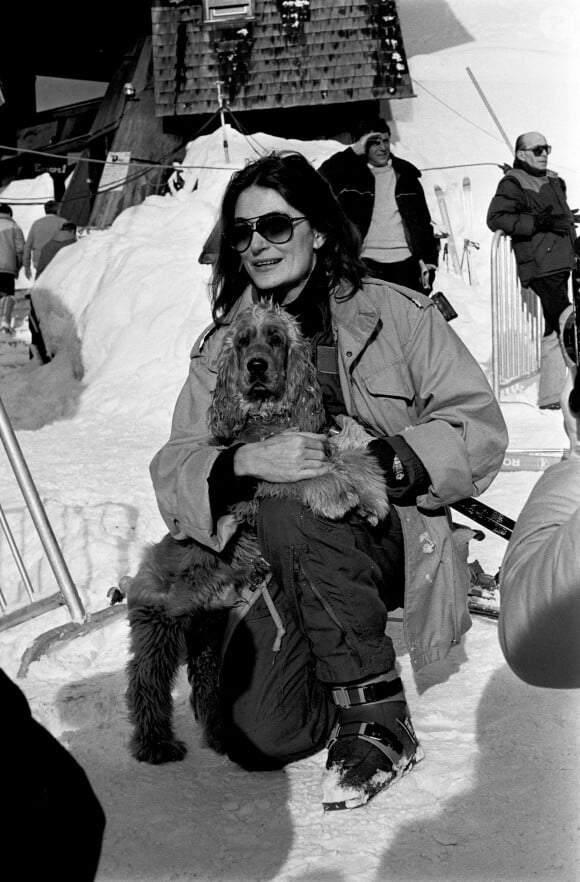 Archives - En France, à Avoriaz, portrait d'Anouk Aimée au Festival du film fantastique en 1982 © Alain Canu via Bestimage