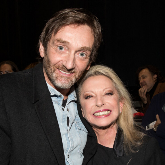 Exclusif - Pierre Palmade et Véronique Sanson lors de son concert au Palais des Sports à Paris. Le 26 avril 2019 © Cyril Moreau / Bestimage