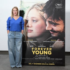 Valeria Bruni Tedeschi au photocall du film "Les Amandiers" ("Forever Young") à Rome, le 25 novembre 2022. 
