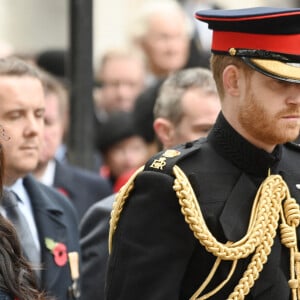 Il a en effet décidé de retirer Frogmore Cottage à Meghan Markle et au prince Harry, afin de laisser les lieux au prince Andrew
Le prince Harry, duc de Sussex, et Meghan Markle, duchesse de Sussex, assistent au 'Remembrance Day', une cérémonie d'hommage à tous ceux qui sont battus pour la Grande-Bretagne, à Westminster Abbey, le 7 novembre 2019. © Ray Tang via Zuma Press/Bestimage