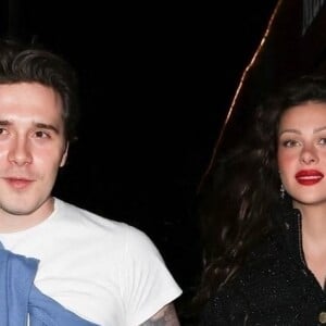 Brooklyn Beckham et sa femme Nicola Peltz sont allés dîner en amoureux le jour de la Saint-Valentin à Beverly Hills le 14 février 2023. 