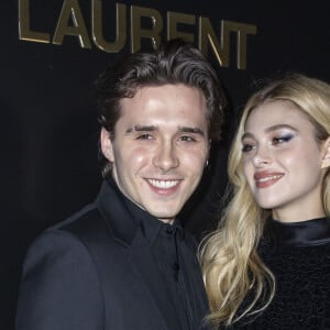 Brooklyn Beckham, Nicola Peltz au photocall du défilé de mode prêt-à-porter automne-hiver 2020/2021 Saint Laurent à Paris le 25 février 2020. © Olivier Borde / Bestimage 