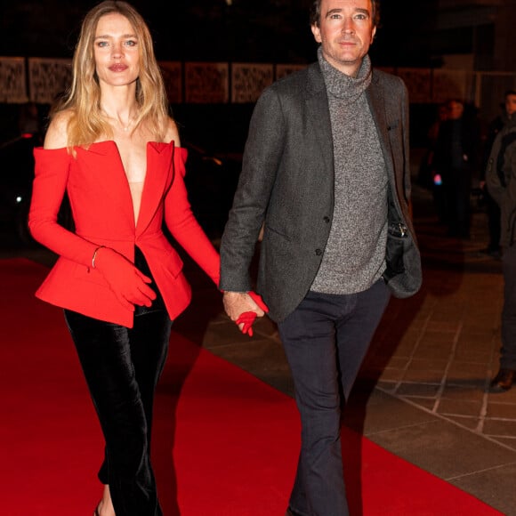 Antoine Arnault et sa femme Natalia Vodianova - Présentation de la collection Christian Louboutin, "The Loubi Show", à l'Opéra Comique à Paris. Le 2 mars 2023. © T.Da Silva-Pierre Perusseau / Bestimage