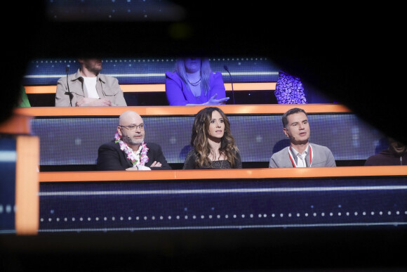 Exclusif - Yoann Riou, Fabienne Carat, Laurent Luyat - Enregistrement de l'émission "100% Logique", présentée par C.Féraud et diffusée le 4 mars sur France 2 © Jack Tribeca / Bestimage