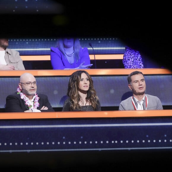 Exclusif - Yoann Riou, Fabienne Carat, Laurent Luyat - Enregistrement de l'émission "100% Logique", présentée par C.Féraud et diffusée le 4 mars sur France 2 © Jack Tribeca / Bestimage