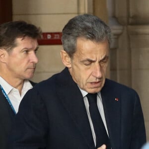 L'ancien président français Nicolas Sarkozy arrive au palais de justice pour l'audience d'appel d'un procès pour corruption au palais de justice de Paris le 15 décembre 2022. © Christophe Clovis/Bestimage