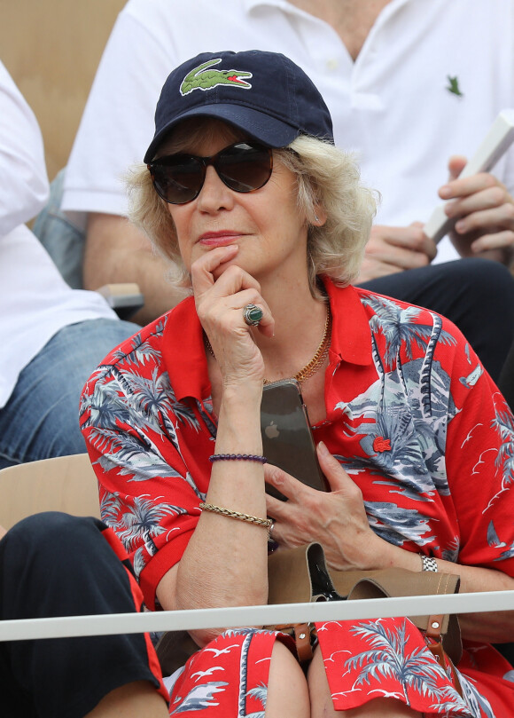Marie-Christine Adam dans les tribunes lors des internationaux de tennis de Roland Garros à Paris, France, le 4 juin 2019. © Jacovides-Moreau/Bestimage