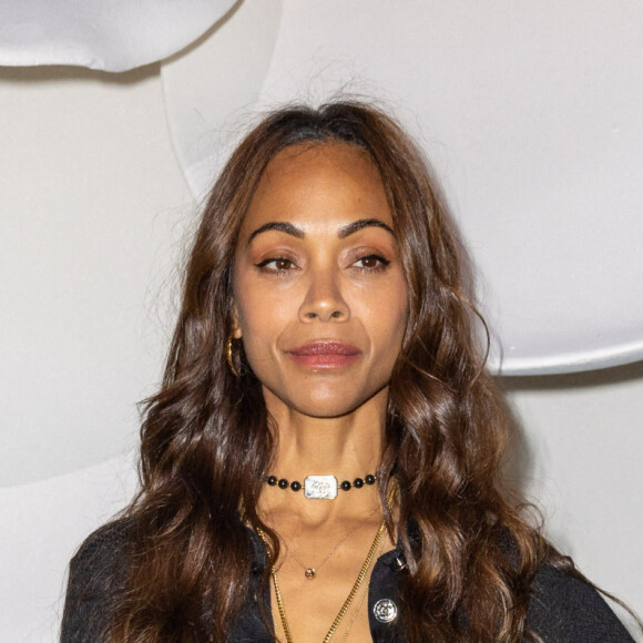 Zoe Saldana - Défilé de mode prêt-à-porter automne-hiver 2023-2024 "Chanel" lors de la Fashion Week de Paris, le 7 mars 2023. © Olivier Borde / Bestimage