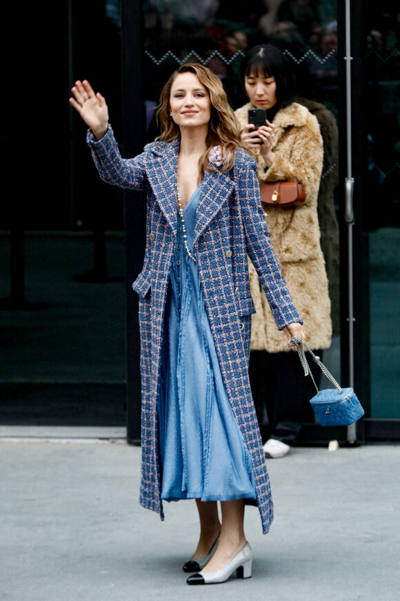 Dianna Agron - Arrivées au défilé de mode prêt-à-porter automne-hiver 2023-2024 "Chanel" lors de la Fashion Week de Paris. Le 7 mars 2023. © Christophe Clovis-Veeren / Bestimage