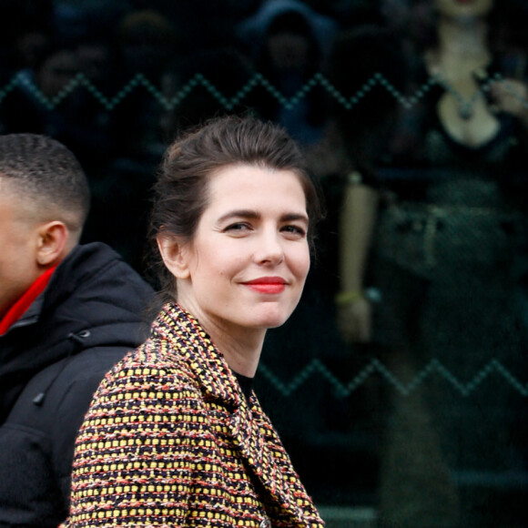 Charlotte Casiraghi - Sortie du défilé de mode prêt-à-porter automne-hiver 2023-2024 "Chanel" lors de la Fashion Week de Paris. Le 7 mars 2023. © Christophe Clovis-Veeren / Bestimage
