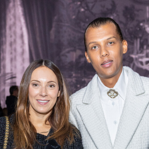 Le chanteur Stromae (Paul van Haver) et sa femme Coralie Barbier - Front Row au défilé Chanel Collection Femme Prêt-à-porter Printemps/Eté 2023 lors de la Fashion Week de Paris (PFW), France, le 4 octobre 2022. © Olivier Borde/Bestimage