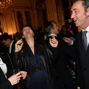 Exclusif - Paolo Sorrentino, Juliette Binoche et sa fille Hannah Magimel - Juliette Binoche reçoit le "French Cinema Award Unifrance" au Ministère de la Culture à Paris, le 19 janvier 2018. © Veeren/Bestimage