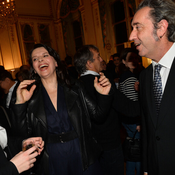 Exclusif - Paolo Sorrentino, Juliette Binoche et sa fille Hannah Magimel - Juliette Binoche reçoit le "French Cinema Award Unifrance" au Ministère de la Culture à Paris, le 19 janvier 2018. © Veeren/Bestimage