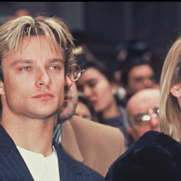 Archives - David Hallyday et Estelle Lefébure en 1989