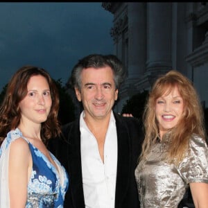 Bernard Henri Levy, sa fille Justine et Arielle Dombasle en 2007 à Venise