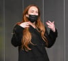 En effet, l'actrice Américaine de 36 ans s'est emparée de ses réseaux sociaux ce mardi 14 mars pour annoncer la nouvelle à ses fans.
Lindsay Lohan à l'aéroport JFK de New York City, New York, Etats-Unis, le 20 février 2022.