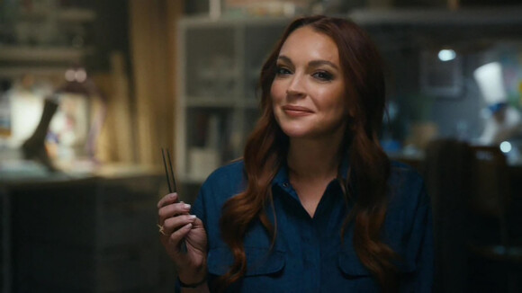 Un représentant de la star a notamment affirmé auprès de Page Six  qu'"elle se sent bien et qu'elle est ravie".
Lindsay Lohan dans une publicité pour "Planet Fitness", diffusée lors du Super Bowl 2022 à Los Angeles. 