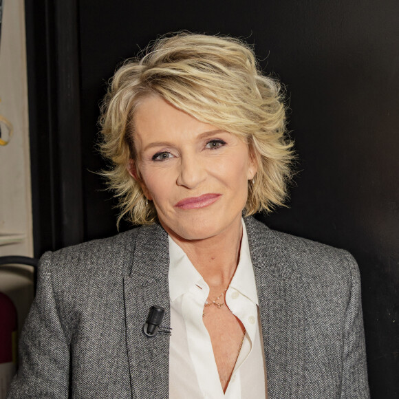 Exclusif - Sophie Davant - Backstage de l'enregistrement de l'émission "On est presque en direct" (OEED), présentée par L.Ruquier, et diffusée sur France 2 le 12 décembre 2020 © Jack Tribeca / Bestimage