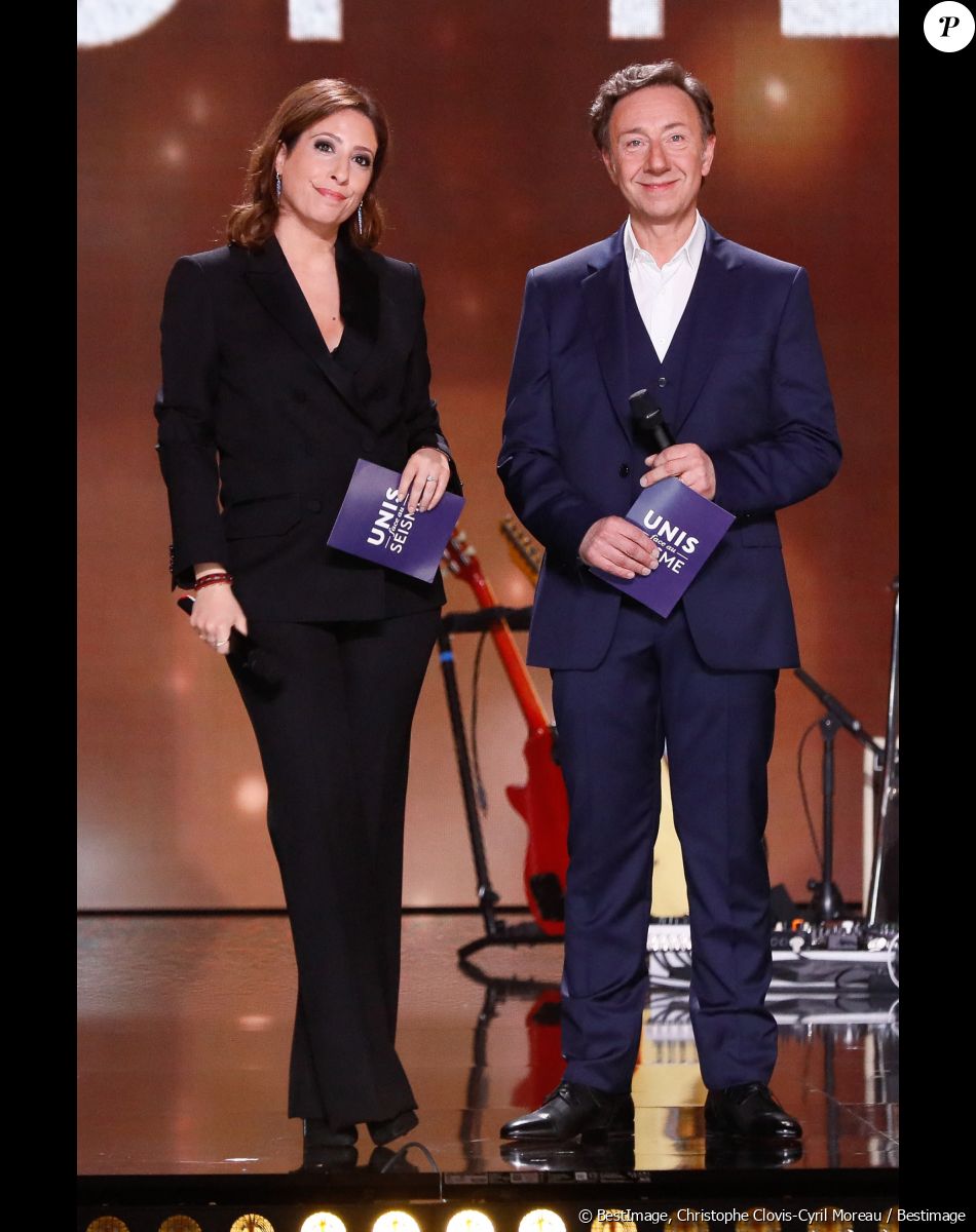 Exclusif - Léa Salamé, Stéphane Bern lors de l'émission "Unis face au séisme" à l'Olympia diffusée en direct sur France 2 le 14 mars 2023. Au terme de l'émission, les promesses de dons s'élevaient à 2,3 millions d'euros. Unis face au séisme est un grand concert de solidarité pour les populations turque et syrienne. Pour venir en aide aux milliers de familles victimes des séismes en Turquie et en Syrie, France Télévisions poursuit sa mobilisation aux côtés de la Fondation de France en organisant un grand concert en direct de l'Olympia, mardi 14 mars. L.Salamé et S.Bern ont présenté cette soirée de solidarité à laquelle ont participé des artistes français, turcs et syriens. Le 6 février 2023, deux séismes exceptionnels de magnitude 7,8 et 7,6 ont frappé le sud de la Turquie et le nord-ouest de la Syrie, faisant au moins 52 000 morts et détruisant des milliers d'habitations. Cette catastrophe est la plus meurtrière que la région ait connue depuis des siècles. Plus d'un mois après, la situation reste toujours extrêmement critique et les besoins d'urgence, l'aide alimentaire, l'accès à l'eau potable, la mise à l'abri des populations restent toujours d'actualité, alors que les températures sont particulièrement froides. Dans le nord-ouest de la Syrie, les 180 000 personnes déplacées par le tremblement de terre s'ajoutent aux 2,8 millions de personnes qui vivent déjà dans des conditions difficiles et précaires après avoir été déplacées à plusieurs reprises par la guerre qui dure depuis douze ans. © Christophe Clovis/ Cyril Moreau / Bestimage Exclusive - No web en Suisse / Belgique Backstage of the show "Unis face au séisme" at the Olympia, broadcast live on France 2 on 14 March 2023 Unis face au séisme is a major solidarity concert for the Turkish and Syrian populations. In order to help the thousands of families affected by the earthquakes in Turkey and Syria, France Télévisions is continuing its mobilisation alongside the Fondation de France by organising a major concert live at the Olympia on Tuesday 14 March. L.Salamé and S.Bern presented this evening of solidarity in which French, Turkish and Syrian artists participated. On 6 February 2023, two exceptional earthquakes of magnitude 7.8 and 7.6 struck southern Turkey and north-western Syria, killing at least 52,000 people and destroying thousands of homes. The disaster was the deadliest in the region for centuries. More than a month later, the situation is still extremely critical and emergency needs, food aid, access to drinking water and shelter are still present, while temperatures are particularly cold. In north-western Syria, the 180,000 people displaced by the earthquake are in addition to the 2.8 million people already living in difficult and precarious conditions after being repeatedly displaced by the 12-year war.