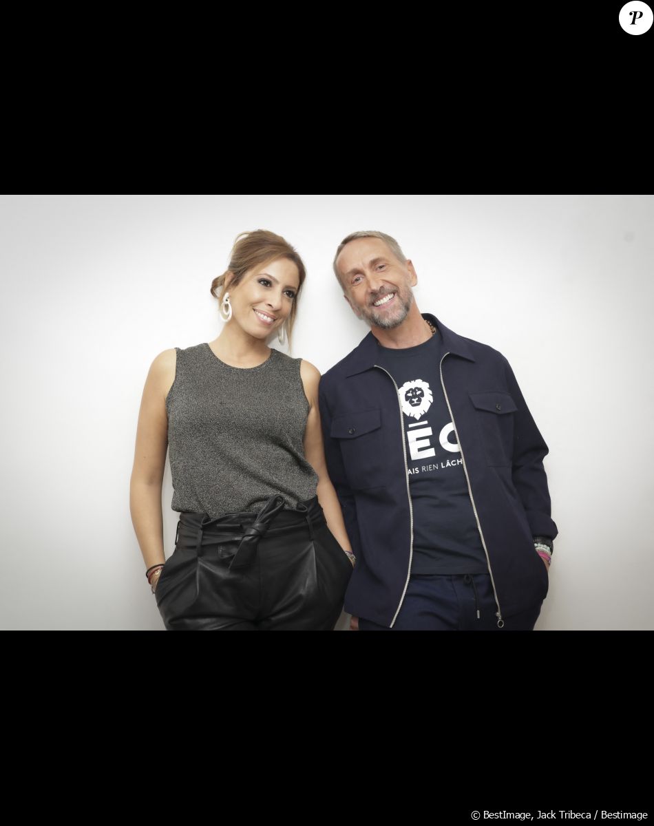 Exclusif - Léa Salamé et Philippe Caverivière dans les backstage de l'émission "Touche Pas à Mon Poste (TPMP)", présentée par C.Hanouna et diffusée en direct sur C8 le 22 septembre © Jack Tribeca / Bestimage