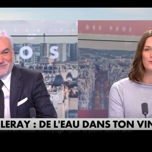 Le présentateur a reçu Olivia Leray pour son livre "De l'eau dans ton vin"