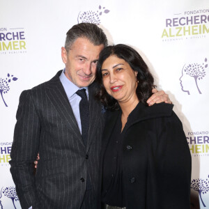 François Sarkozy et Lina de Ladoucette - Photocall du 16ème Gala de la Fondation " Recherche Alzheimer " à l'Olympia à Paris. Le 20 mars 2023 © Bertrand Rindoff Petroff / Bestimage