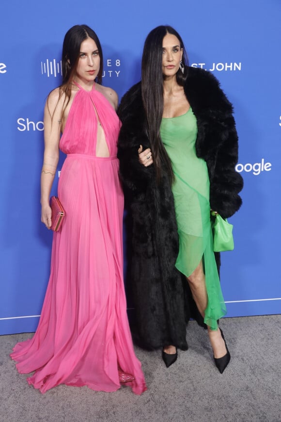 Scout LaRue Willis and Demi Moore lors de la soirée Fashion Trust US Awards aux Goya Studios à Los Angeles le 21 mars 2023. 